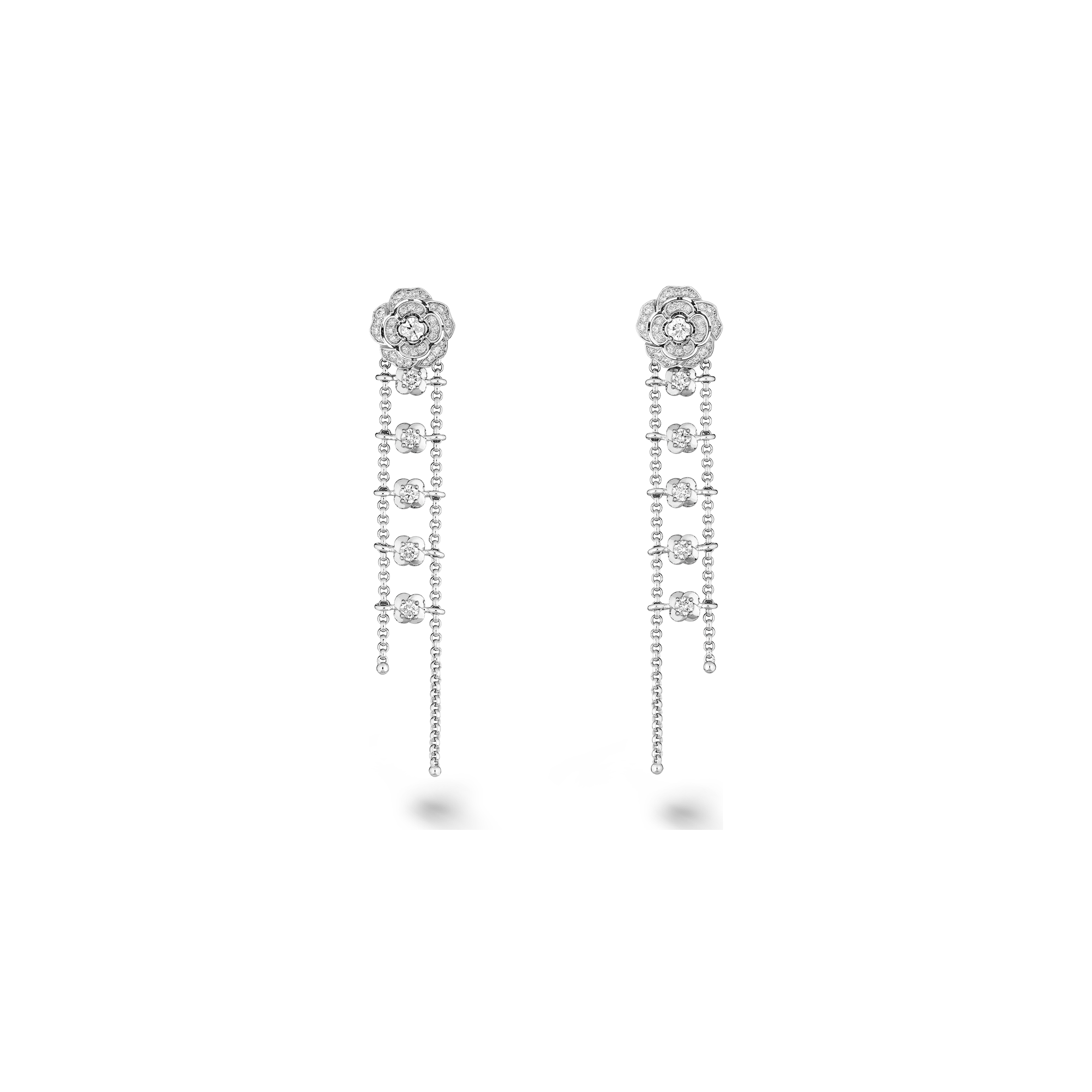 CHANEL BOUTON DE CAMÉLIA SUPPLE TRANSFORMABLE EARRINGS J12837